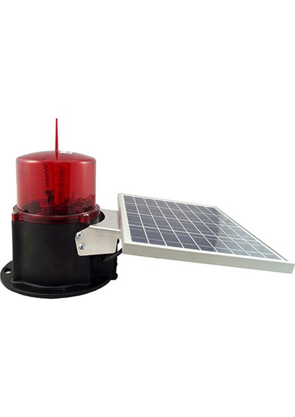 Güneş Enerjili Uçak Ikaz Lambası Uzaktan Kumandalı MS 1292
