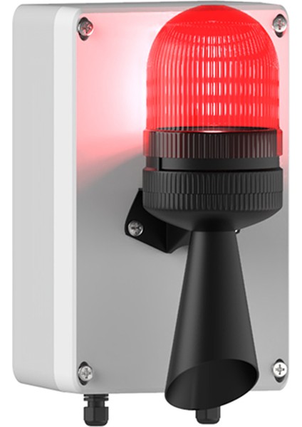 Acil Durum Bataryalı Işıklı Siren Röleli Buzhanelere Özel MS 5809 Kırmızı