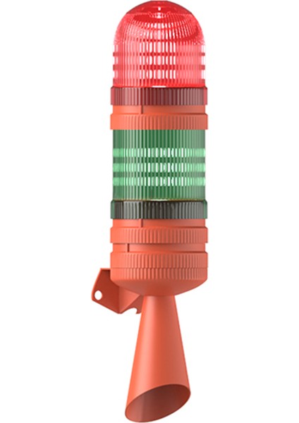 2 Kat LED Multifonksiyon 2 Ses Borulu Elektronik Siren MS 5836 110-220VAC