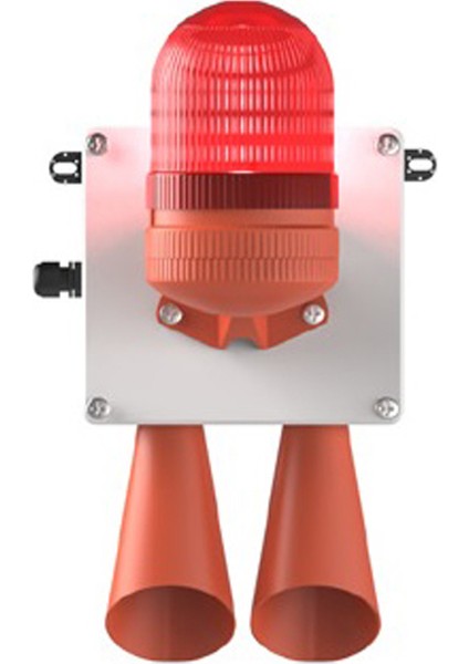 LED Multifonksiyon 2x 43 Ses Siren MS 5805 Kırmızı 110-220VAC