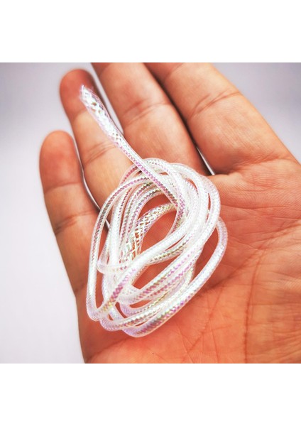 4M Örgü Mylar Tüp Sinek Bağlama Malzemeleri Yuvarlak Holografik Kordon 4Mm (Yurt Dışından) fırsatları