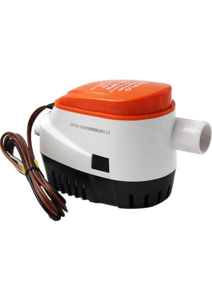 12V 1100Gph Marine Otomatik Dalgıç Sides Su Pompası Şamandıra+Turuncu (Yurt Dışından)