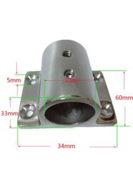 Tekne El Ray Takma 22Mm Dikdörtgen Dikdörtgen Taban Montaj Aksesuarları Tarif Edildiği Gibi (Yurt Dışından) fiyatları