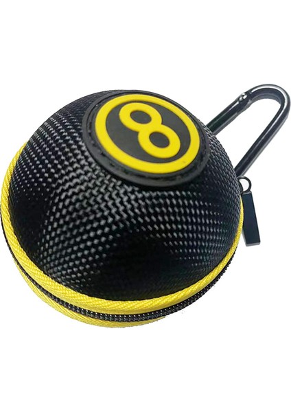 Sarı Siyah 6Cm Ile Premium Ipucu Top Kasası Tutucu Koruyucu Depolama Bilardo Aksesuarları (Yurt Dışından)
