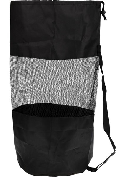 1 Lot Sırt Çantası Dalış Torbası Kamp Örgü Duffel Çanta Siyah