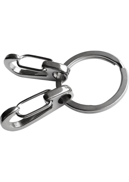 2 Adet 3.5cm Açık Kamp Kanca Tokası Şekli Carabiners + 1 Tur