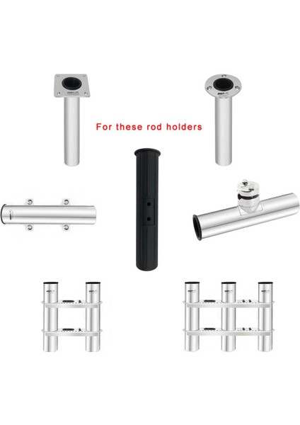 Universal 2 '' Tekne Olta Çubuğu Tutucu Kutup Destek Koruyucu Tüpü fırsatları