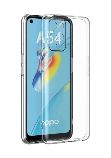 Oppo A54 Kılıf Yumuşak Şeffaf Ince Esnek Renksiz Silikon Kapak