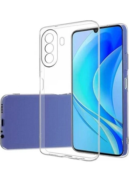 Huawei Nova Y70 Kılıf Yumuşak Şeffaf Ince Esnek Renksiz Silikon Kapak