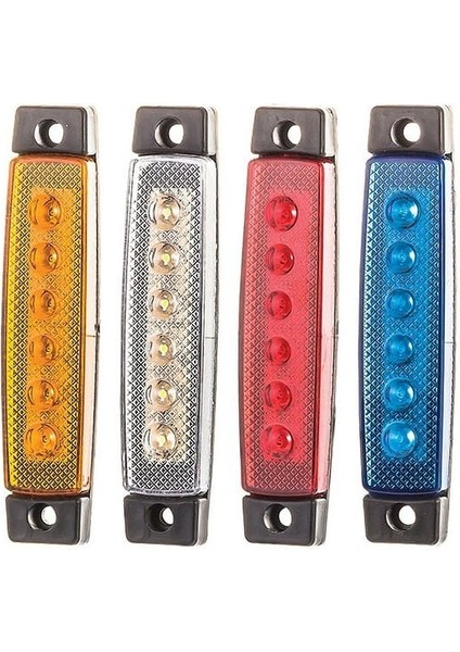 Parmak Lamba 6 Led’li 12V/24V Sarı