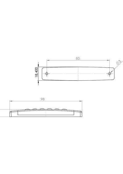 Parmak Lamba 6 Led’li 12V/24V Sarı