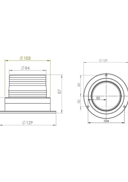 Ledli Çakar Lamba 12V/24V Sarı