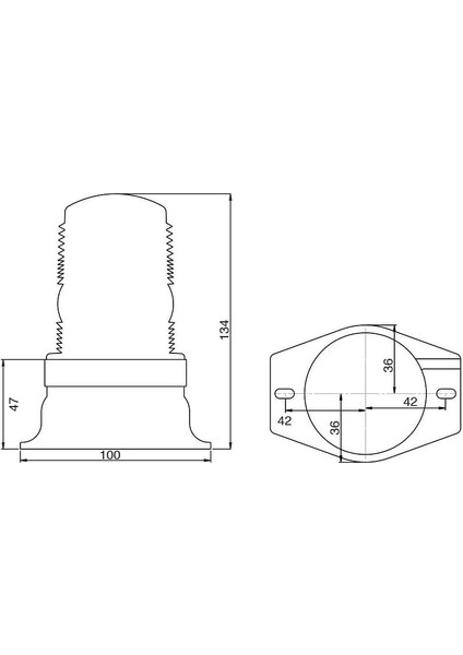 Çakar Lamba 12/110 Volt Sarı