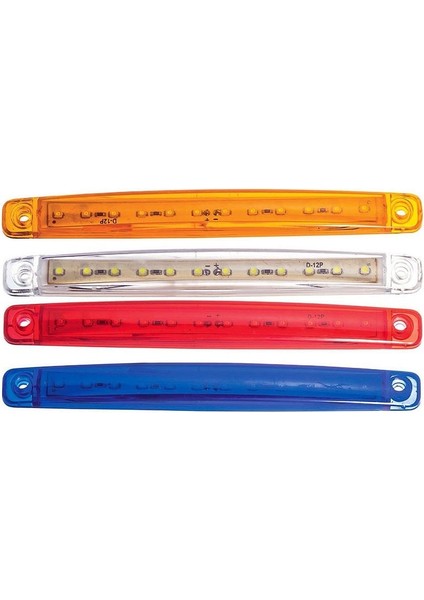 Parmak Lamba 12 Led’li 12V/24V Mavi