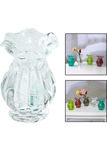 Minyatürler Dollhouse Minyatür Reçine Vazo Peri Bahçesi Şeffaf İçin Çiçek Vazo Modeli (Yurt Dışından) fırsatları