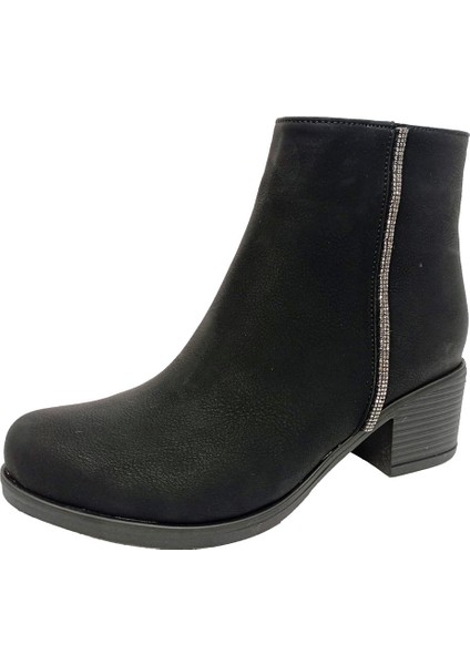 Fix 9313 Yağlı Deri Trend Fashion Fermuarlı Kadın Bot