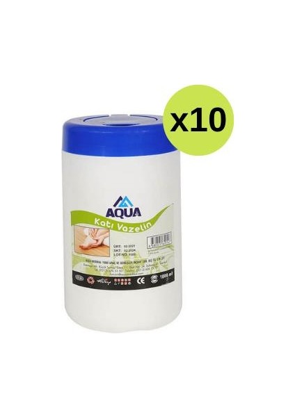Katı Vazelin 1 kg x 10 Adet
