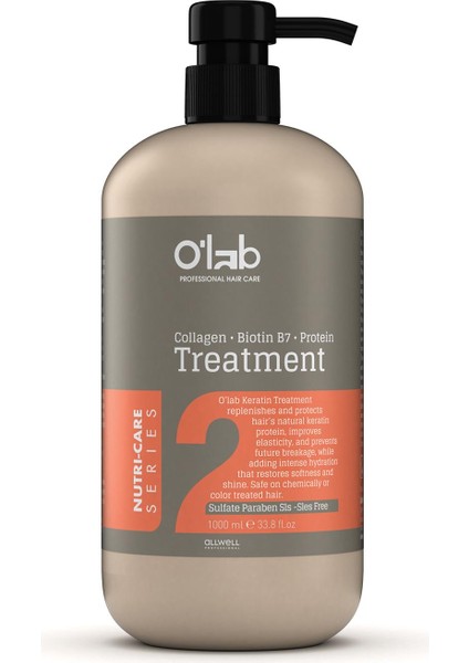 O'lab Treatment Collagen Biotin B7 Protein