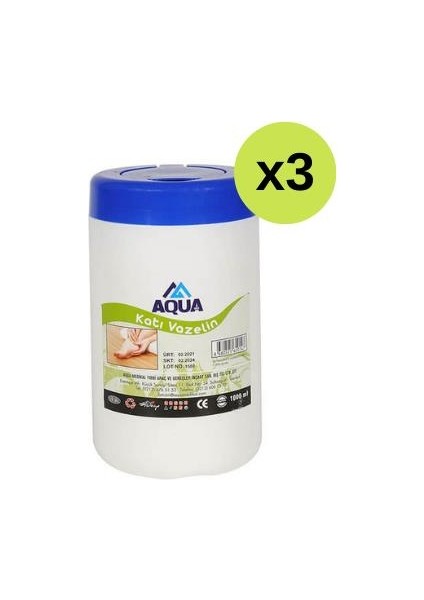 Katı Vazelin 1 kg x 3 Adet