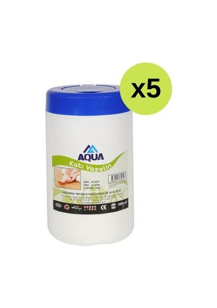 Katı Vazelin 1 kg x 5 Adet