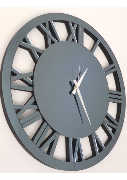 When Roma Smoked Model Füme Renk 60 Cm Dekoratif Aynalı Duvar Saati fiyatları