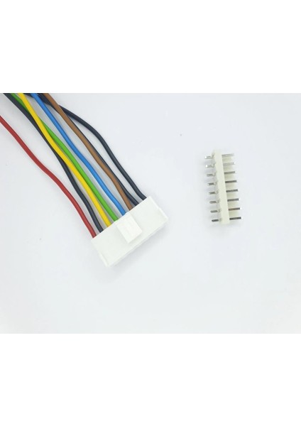 Sanec 3,96MM Kilitli 8 Pin Kablolu Konnektör Takım 10CM - 0,50MM