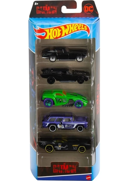 Hot Wheels 5'li Araba Seti 01806 HFV88 The Batman