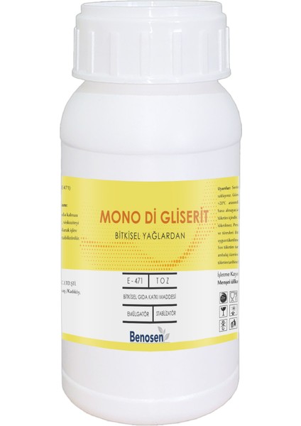 Monogliserit (E471) (Gliserin Mono Stearat) 150 gr