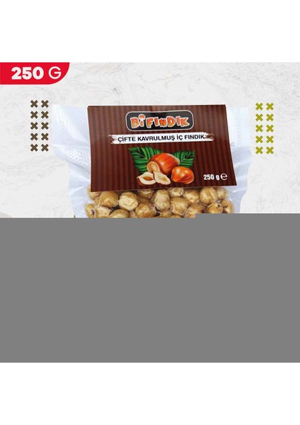 Bi Fındık Çifte Kavrulmuş Iç Fındık 250 gr Vakum Paket