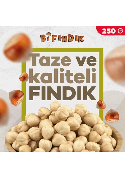 Bi Fındık Çifte Kavrulmuş Iç Fındık 250 gr Vakum Paket