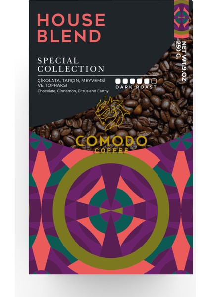 Premium Blend - House Blend Filtre-Çekirdek Kahve 2'li Paket 2x 250 gr