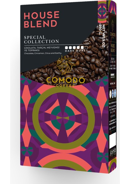 Premium Blend - House Blend Filtre-Çekirdek Kahve 2'li Paket 2x 250 gr