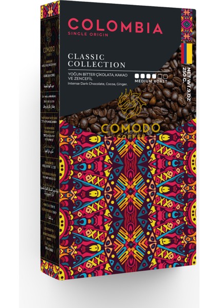 Colombia Premium Gold Selection Çekirdek Filtre Kahve 250 gr x 4