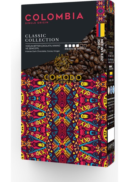 Colombia Premium Gold Selection Çekirdek Filtre Kahve 250 gr x 4