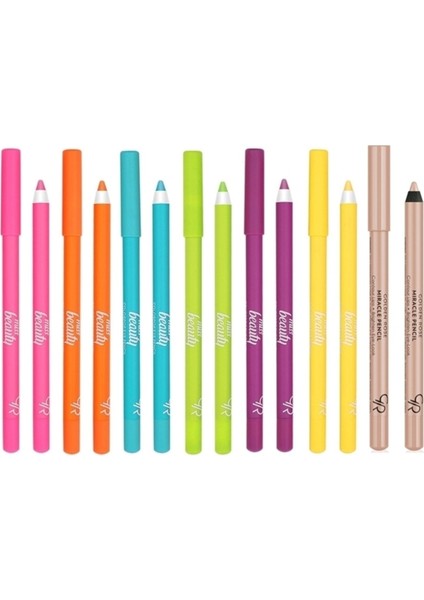 Göz Kalem gr Mıss Beauty Colorpop Eyepen 6 Renk Göz ve Dudak Aydınlatıcı Kalem Miracle Pencil Hediye
