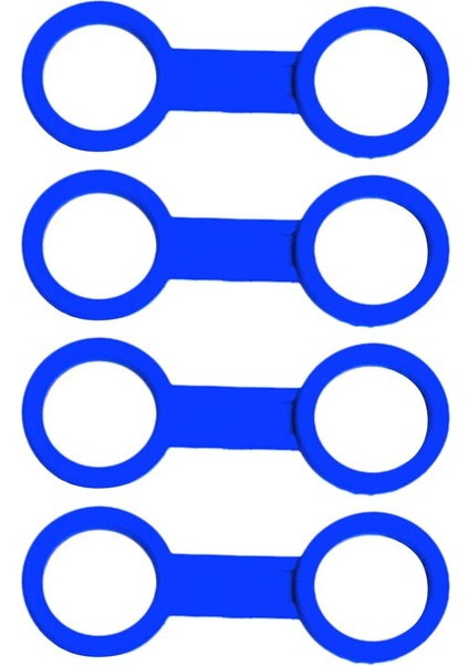 Paket 4 Tüplü Dalış Dalış Silikon Şnorkel Keeper Tutucu Tutucu, Mavi (Yurt Dışından)