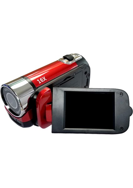 1080P 2.7 "lcd Dijital Video Kamera 16X Av Gece Kartı () - Kırmızı (Yurt Dışından)