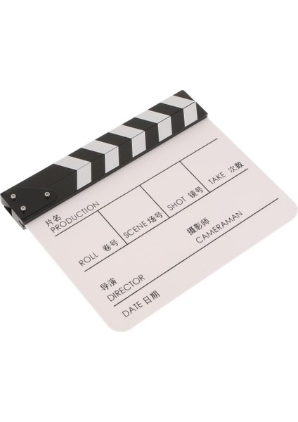 Clapper Clapperboard Tahtası Film Film Aksiyon Sahne Kayrak -Beyaz (Yurt Dışından)