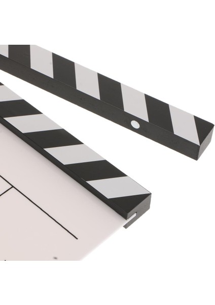 Clapper Clapperboard Tahtası Film Film Aksiyon Sahne Kayrak -Beyaz (Yurt Dışından)