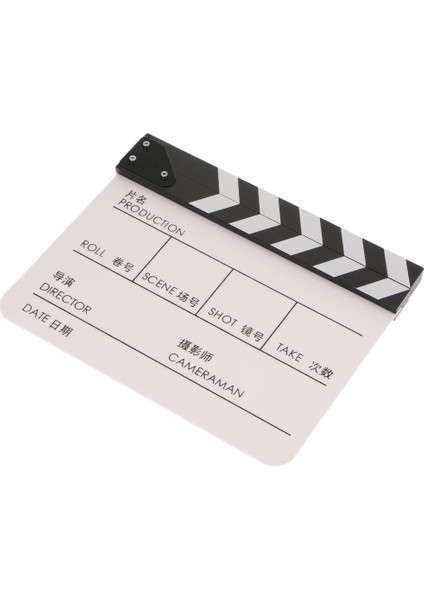 Clapper Clapperboard Tahtası Film Film Aksiyon Sahne Kayrak -Beyaz (Yurt Dışından)