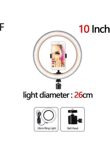 Işık 12 "led Floresan Yüksek Güçlü Parlaklık Fotoğraf/video Seti F (Yurt Dışından)