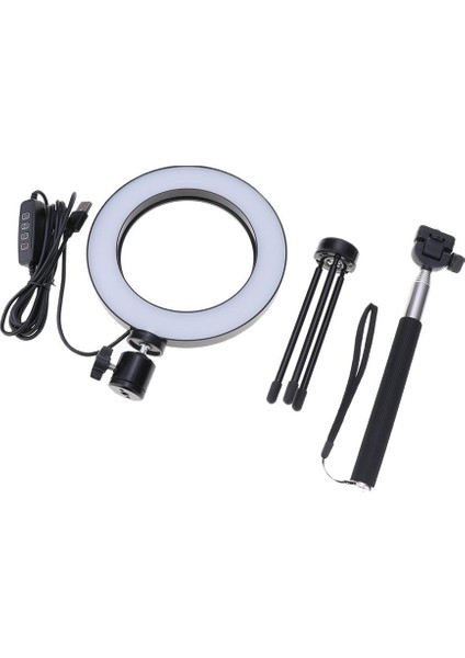 5W LED El Feneri Telefon Kamera Dolgu Aydınlatma 6 Inç, Uzaktan Selfie Çubuğu, Esnek Tripod Standı, Akış 160MM (Yurt Dışından)