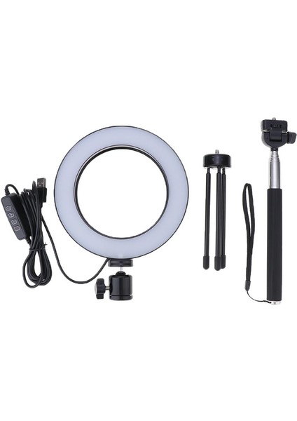 5W LED El Feneri Telefon Kamera Dolgu Aydınlatma 6 Inç, Uzaktan Selfie Çubuğu, Esnek Tripod Standı, Akış 160MM (Yurt Dışından)