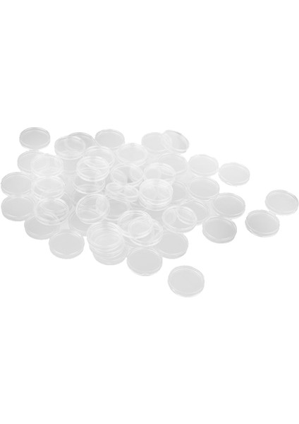 100 Kutulu Para Kapsülleri Para Kasası Şeffaf Renk 23MM (Yurt Dışından)