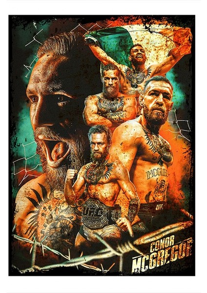 Conor Mcgregor Ufc Kafes Dövüşü Model Mdf Tablo