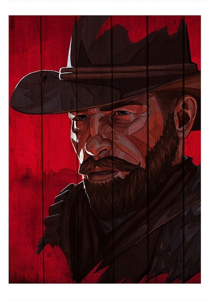 Red Dead Redemption Iı Oyun Art Mdf Tablo