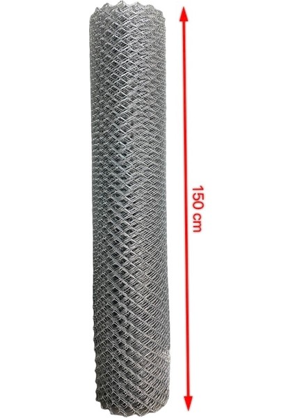 Cihan Çit Galvanizli Örgü Tel Bahçe Çiti - 2,50 mm Kalınlık 45X45 Göz Aralığı H:150 cm L:10 Metre