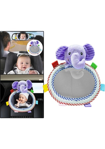 Araba Arka Koltuk Aynası Dikiz Aynası Aynası Ayarlanabilir, Yürümeye Başlayan Çocuk Çocuk Fil Stili İçin Sevimli (Yurt Dışından) modelleri