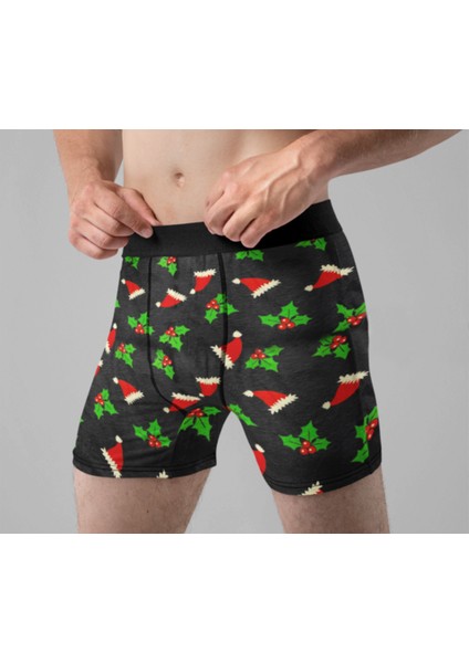 Store 4'lü Desenli Karışık Renkli Pamuklu Erkek Boxer