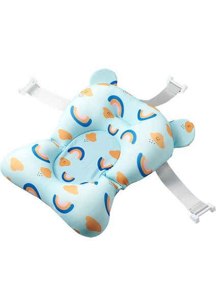 Banyo Destek Koltuğu Konforlu Anti-Slip Banyo Pad Bebek Bahyesi Küvet Ped Gökkuşağı Mavisi (Yurt Dışından) fiyatları